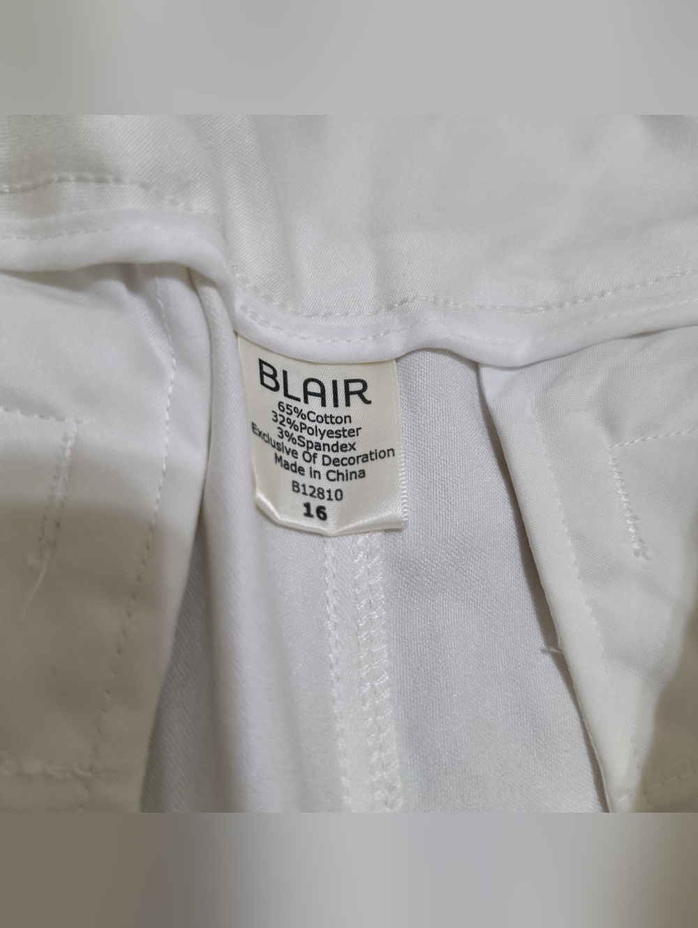 Blair White Tailored Pants Sz 16 - Picture 6 of 6